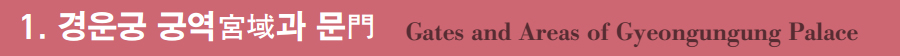 1. 경운궁 궁역宮域과 문門 1. 경운궁 궁역宮域과 문門