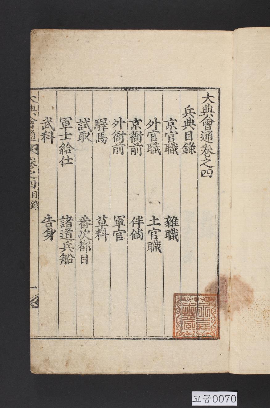 대전회통(제4책)