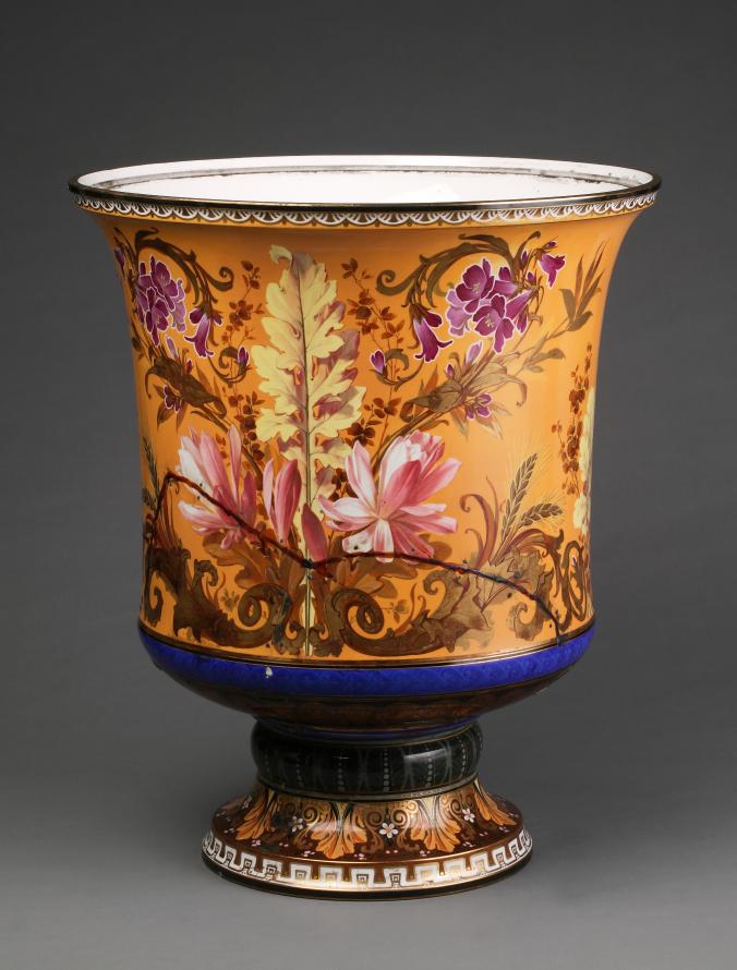 조불수호통상조약 기념 꽃무늬 병