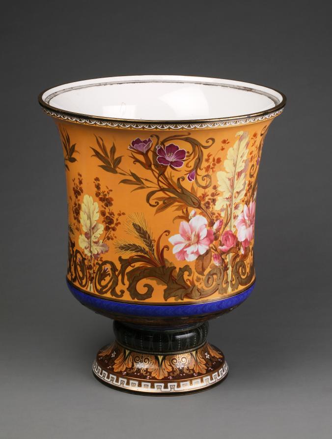 조불수호통상조약 기념 꽃무늬 병