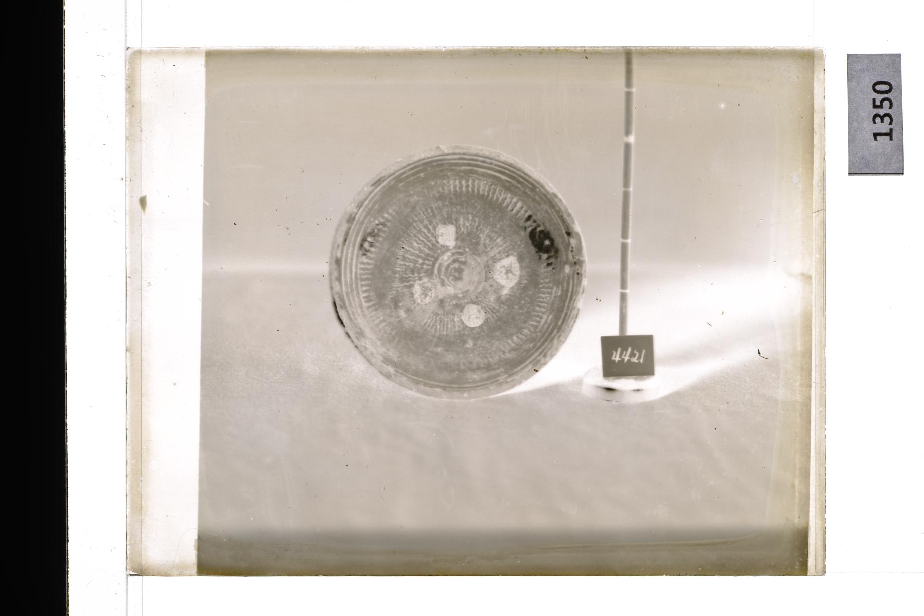 분청사기인화문접시 유리건판