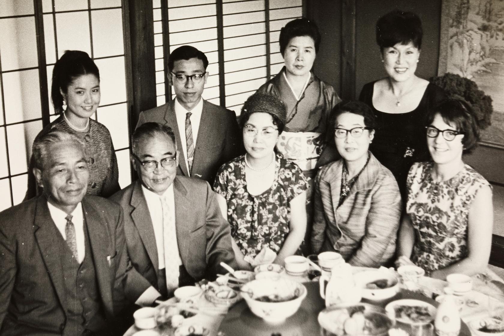 영친왕비와 줄리아 일행 사진