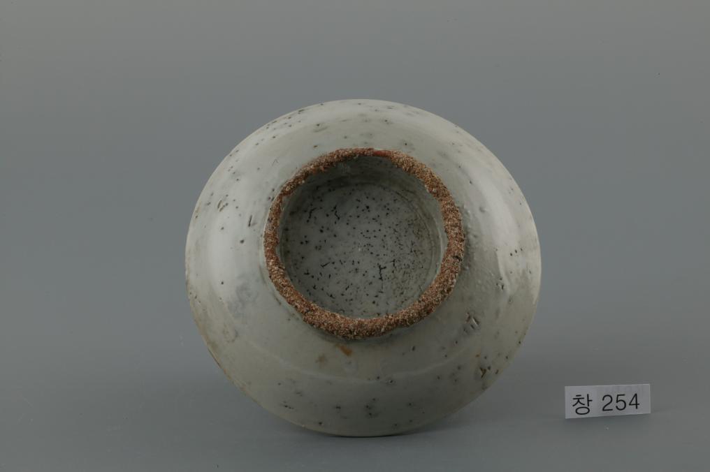 백자청화수자무늬접시