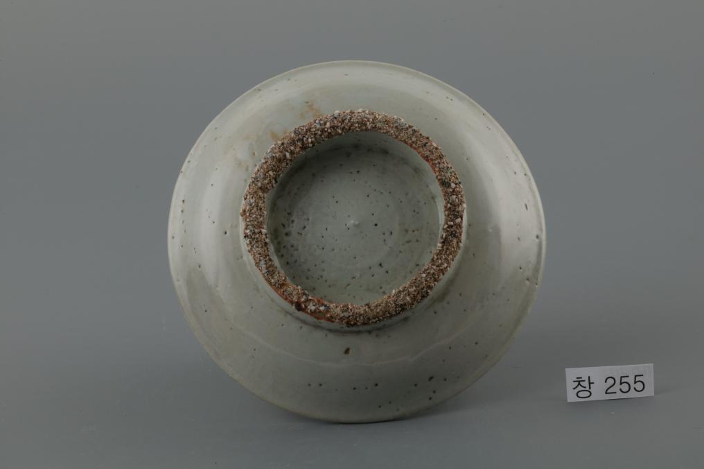 백자청화수자무늬접시