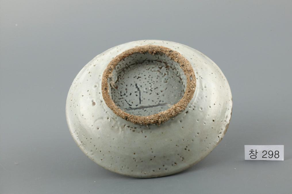 백자 청화 복자무늬 접시