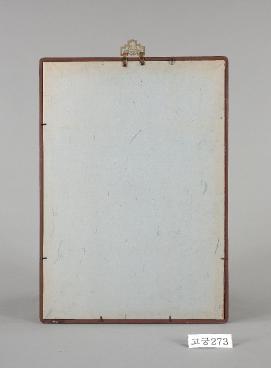 수묵채색붓꽃그림