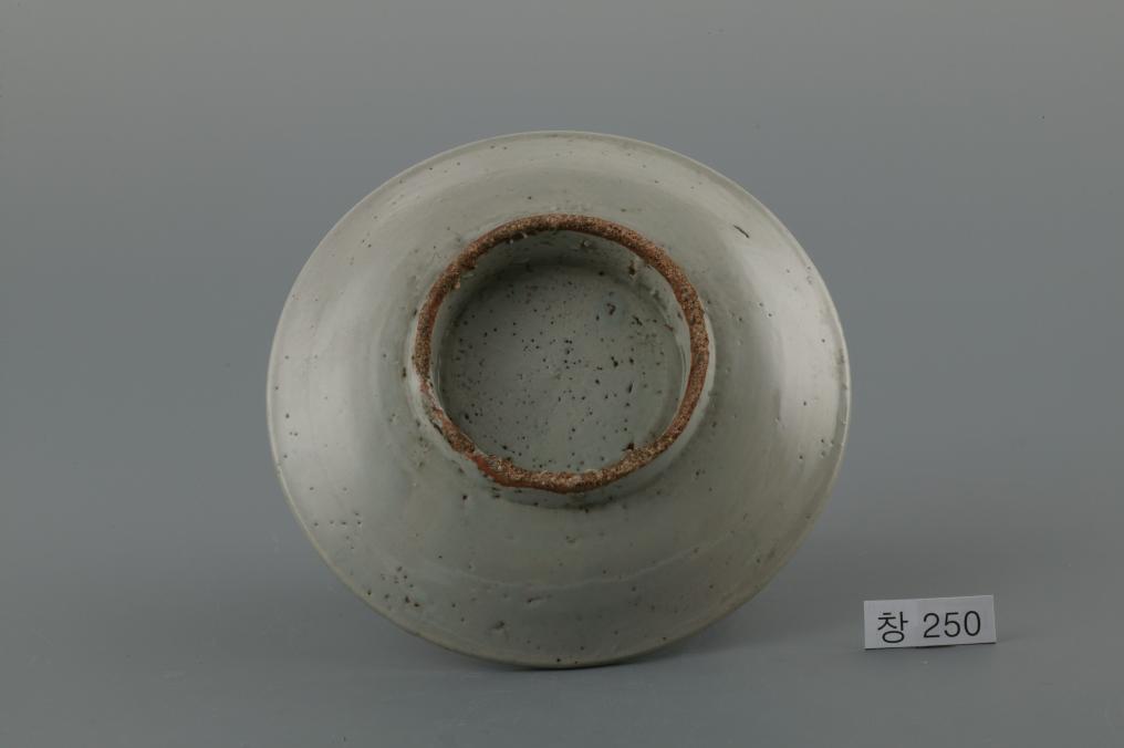 백자청화수자무늬접시