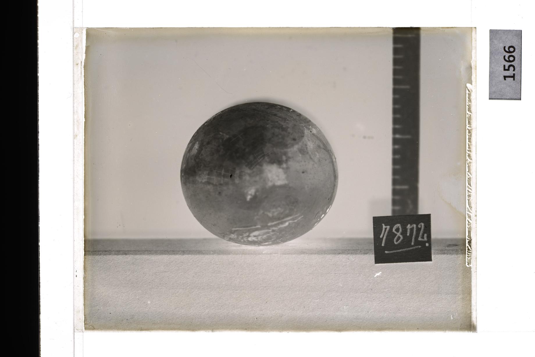 청자마상배 유리건판