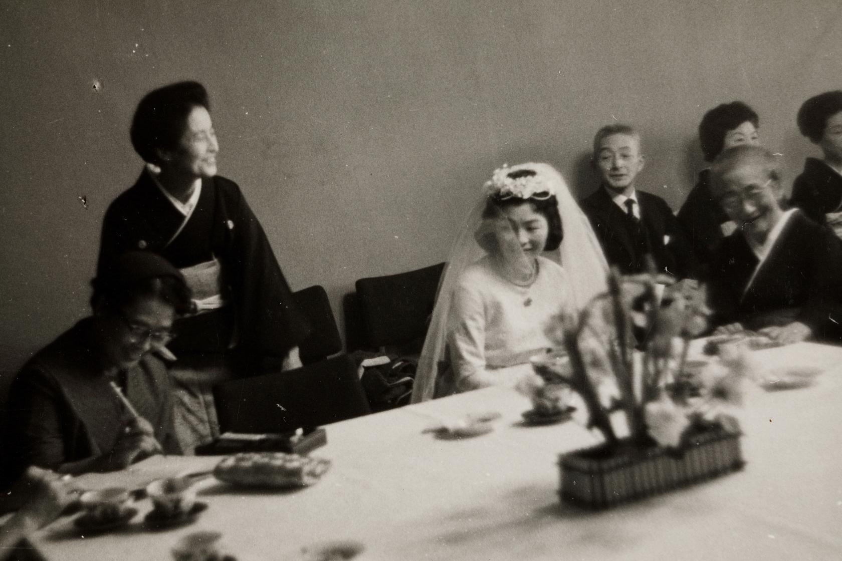 신부와 영친왕비 일행 사진