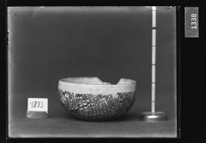 청자연리문잔 유리건판