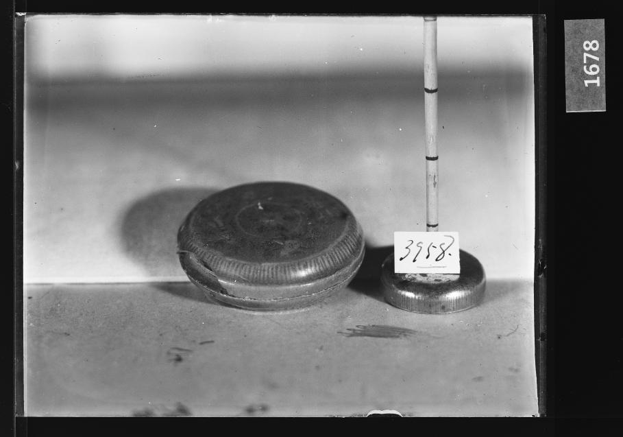 청자상감동자문합 유리건판