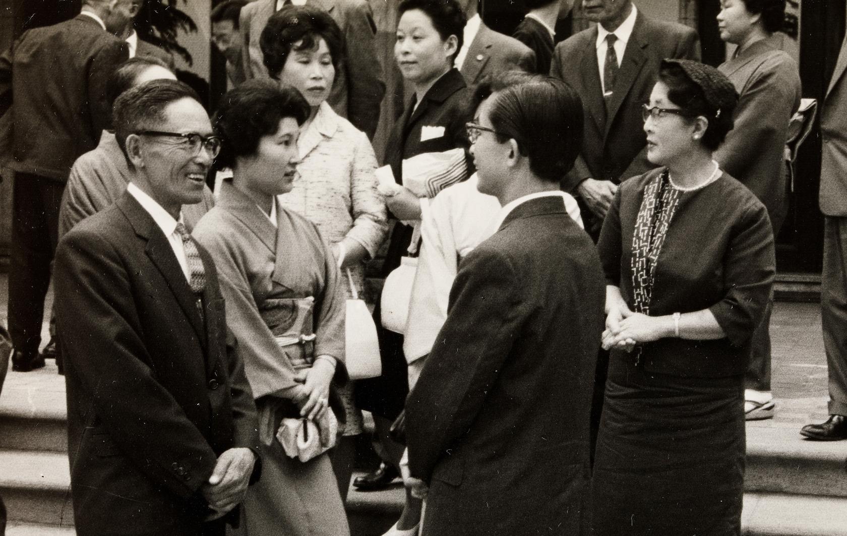 영친왕비와 일행 사진