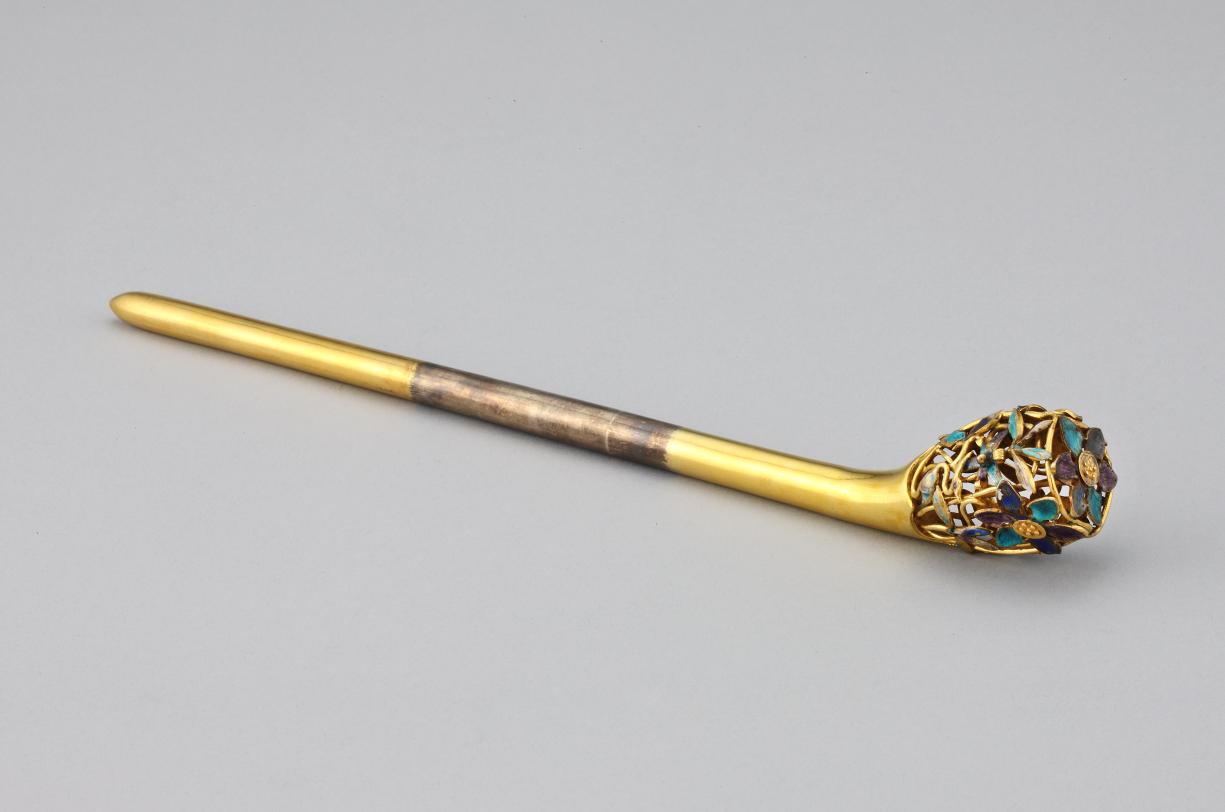 영친왕비 도금가란화잠