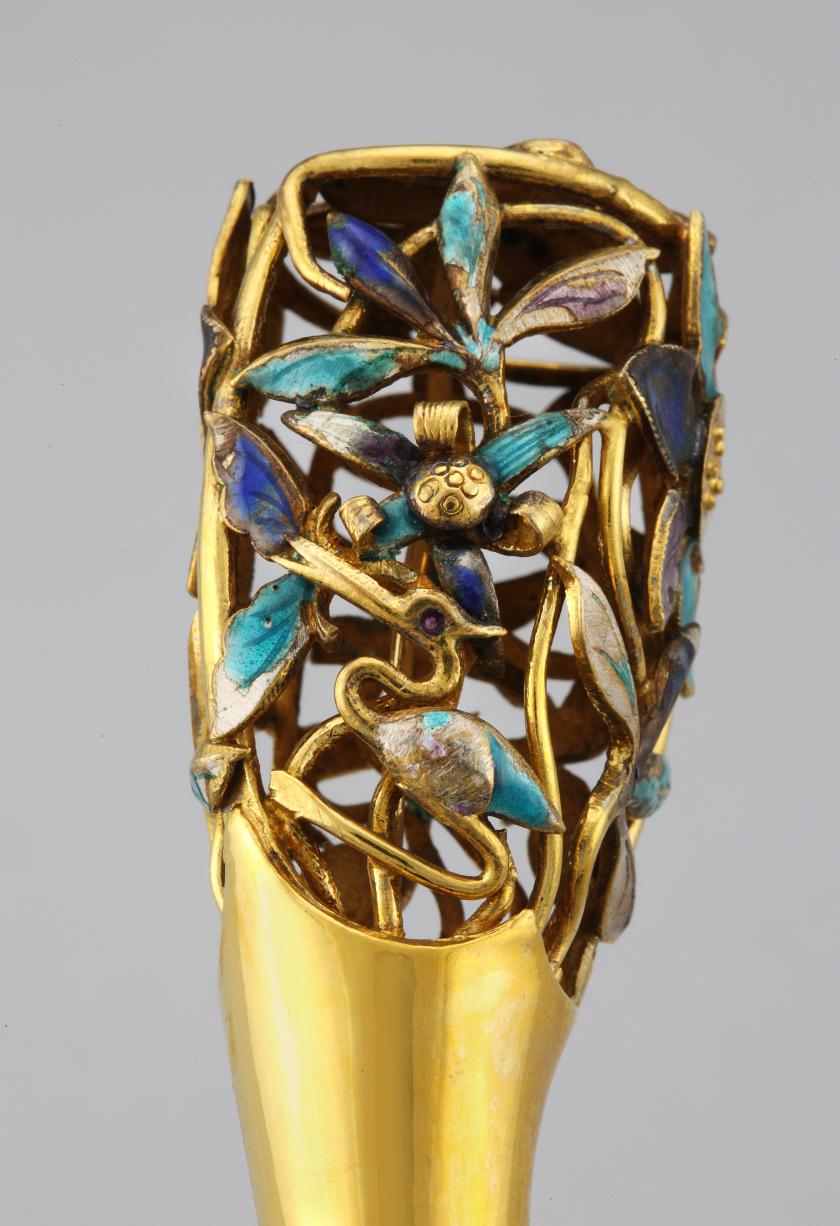 영친왕비 도금가란화잠