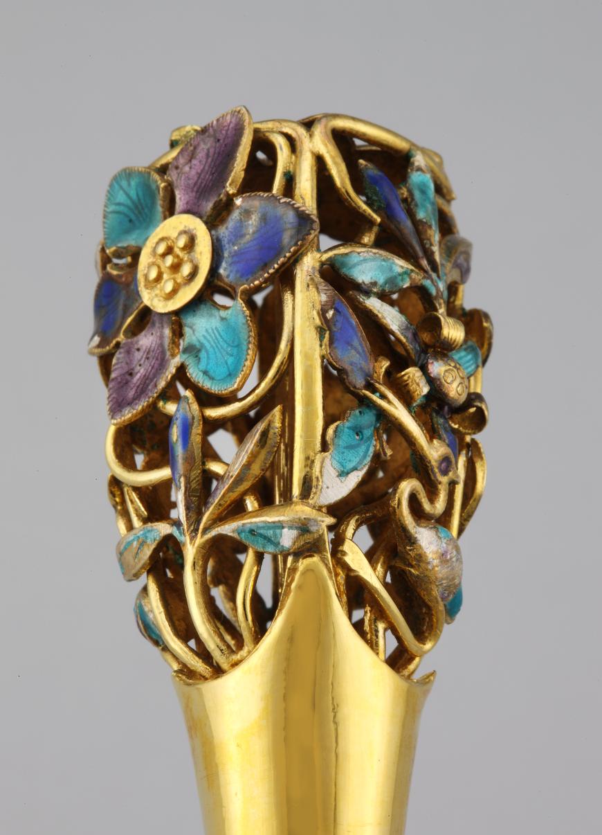 영친왕비 도금가란화잠