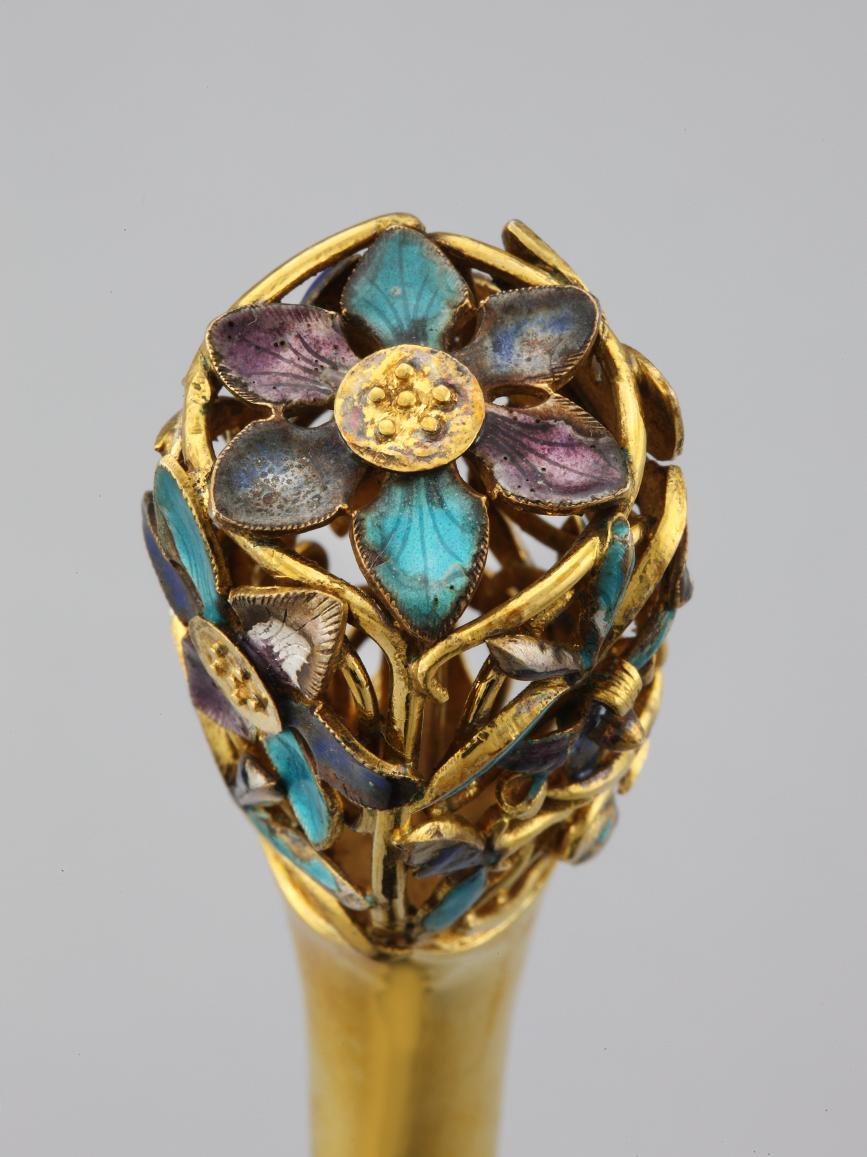 영친왕비 도금가란화잠