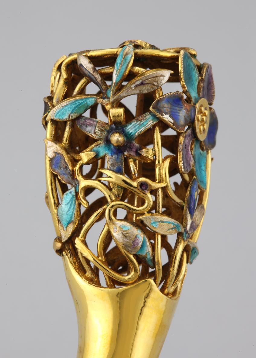 영친왕비 도금가란화잠