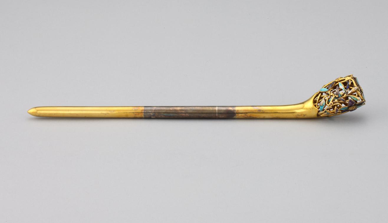 영친왕비 도금가란화잠