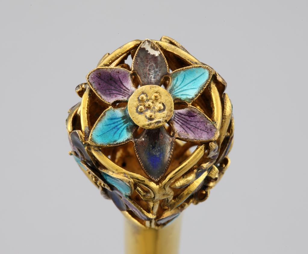 영친왕비 도금가란화잠