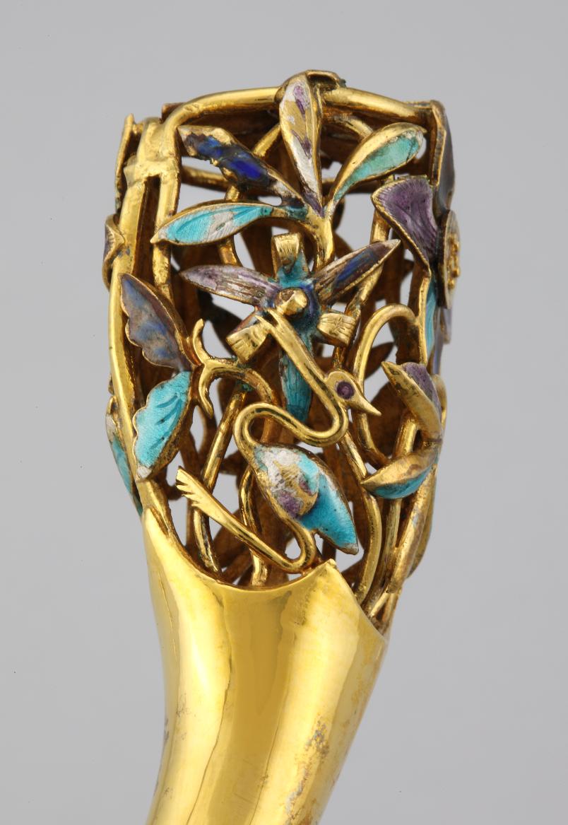 영친왕비 도금가란화잠