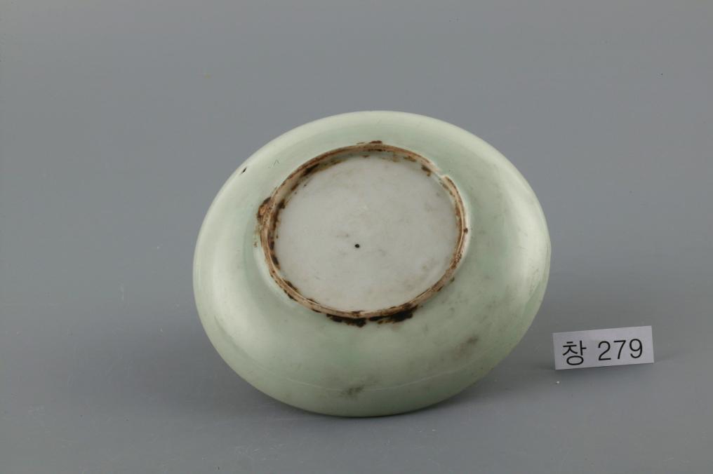 백자 청유 접시