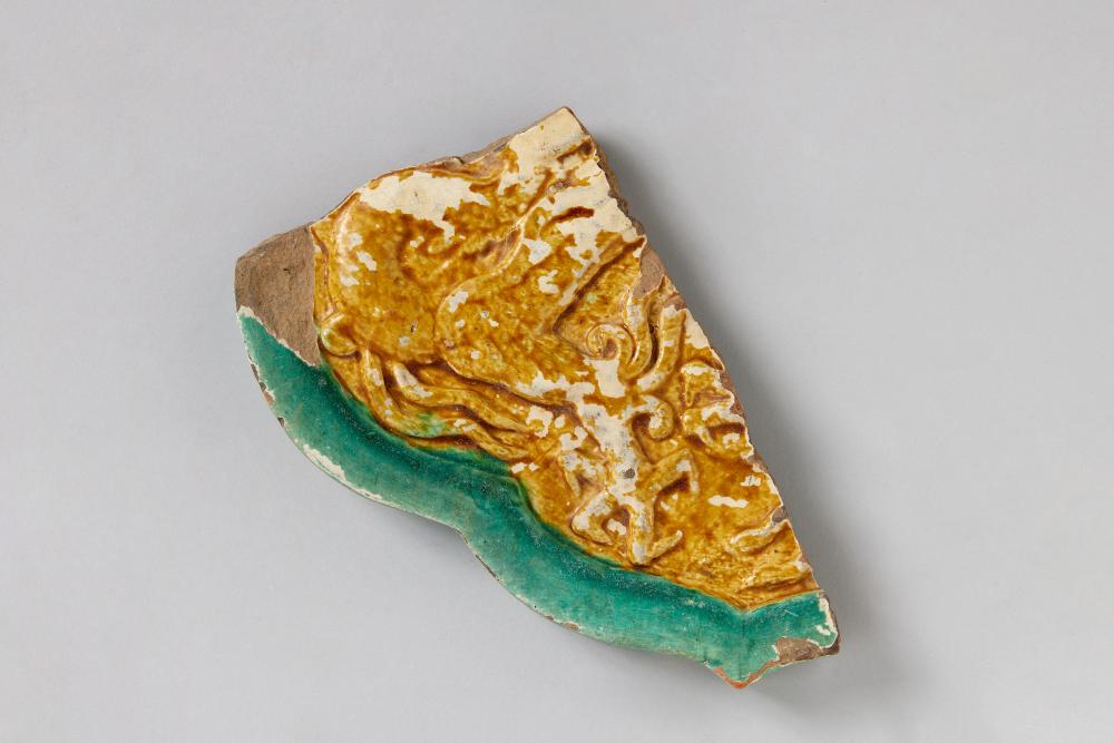 황·청유 용문 암막새