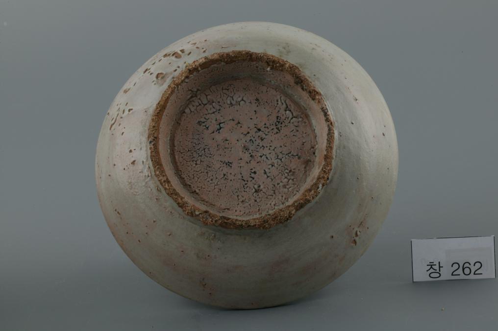 백자청화수자무늬접시