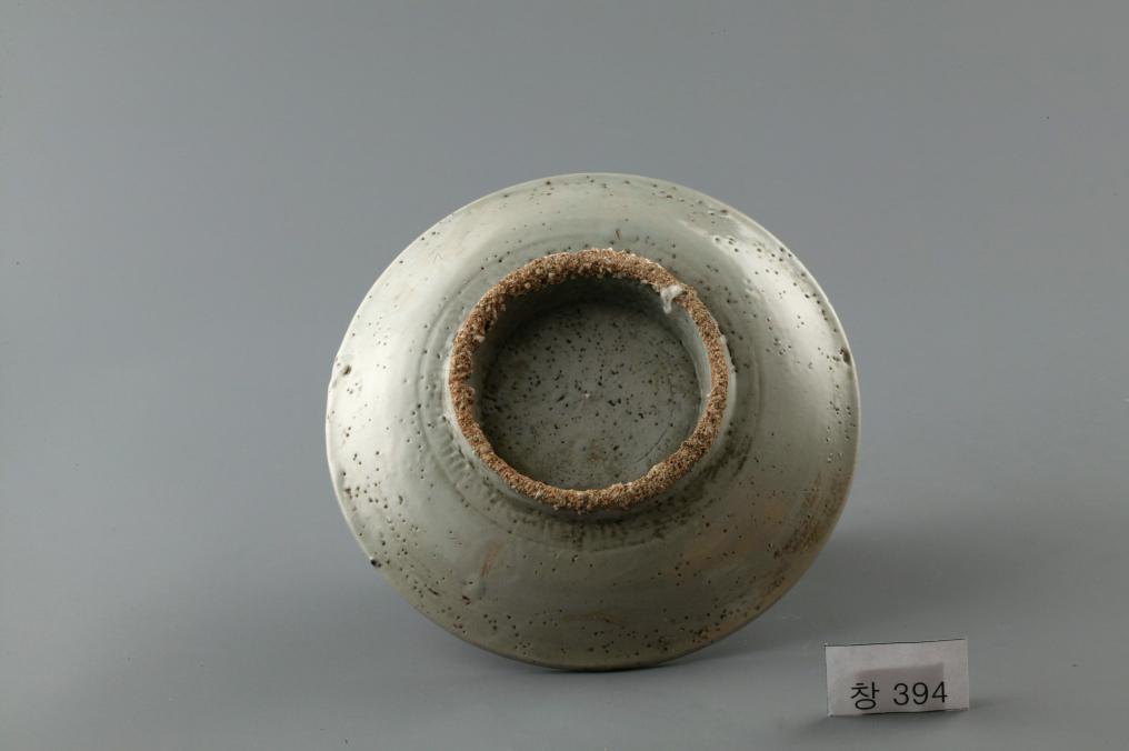 백자 청화 수자무늬 접시