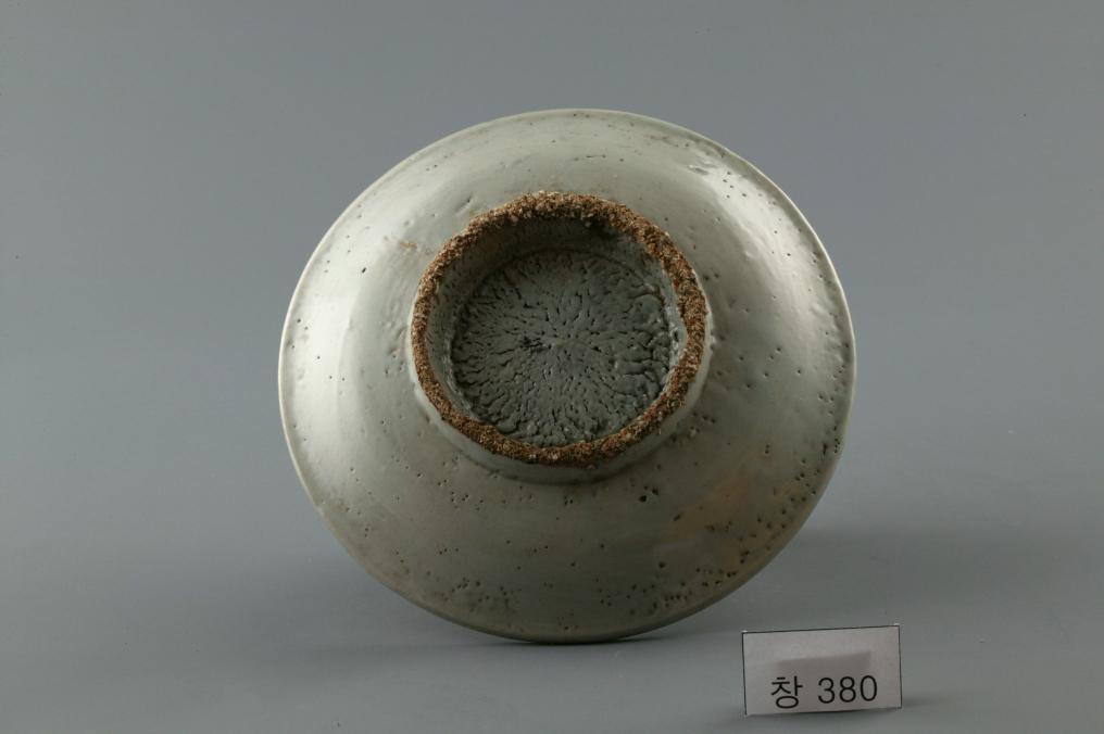 백자 청화 수자무늬 접시